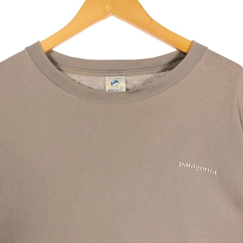M　古着　90s　パタゴニア　ベネフィシャルT　ロングスリーブTシャツ　白 古着 90年代 パタゴニア Patagonia Beneficial T's バック