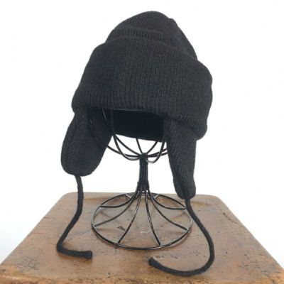 耳当て ニット帽 ブラック | Flamingo Online 古着屋フラミンゴ